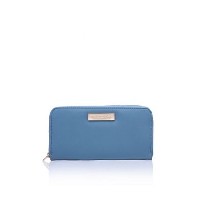Blue Alis zip around purse